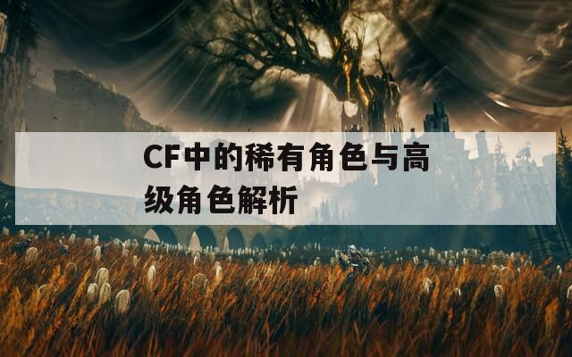 CF中的稀有角色与高级角色解析